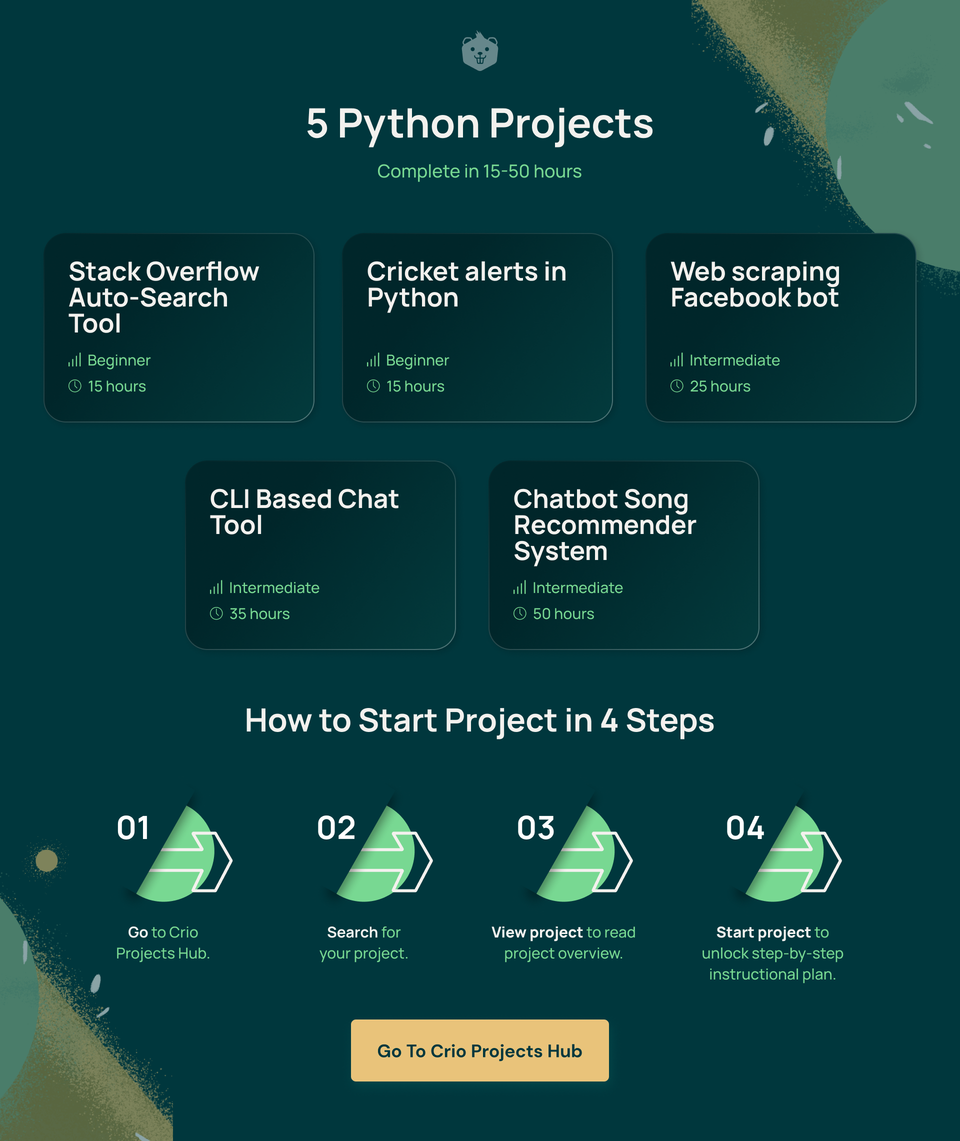 5 Python Projects Explained StepByStep, Get Started Today